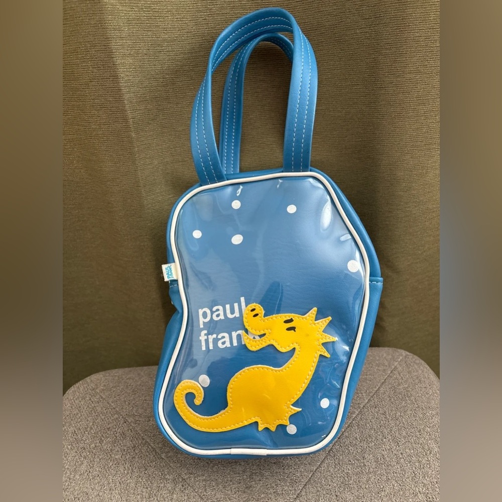 Vintage Y2K 2004 Paul Frank Maxine Seahorse Sky Blue Bag